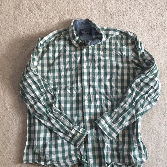 Nautica Plaid Button Down - Picture 1 of 2